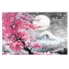 Tableau Cerisier Japonais Rose et Mont Fuji
