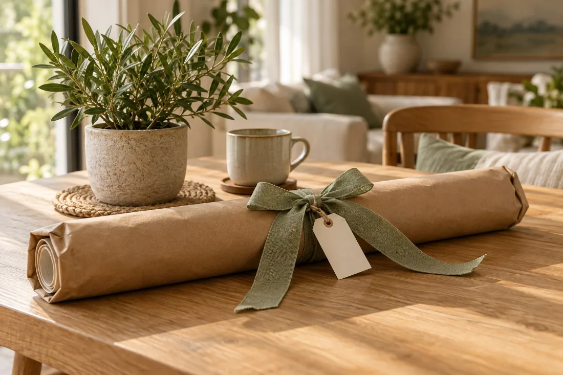 Tableau nature emballé en cadeau